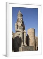 Statue of Seated Ramses Ii, Court of Ramses Ii, Luxor Temple-Richard Maschmeyer-Framed Photographic Print