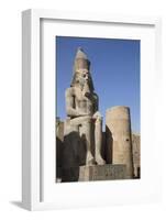 Statue of Seated Ramses Ii, Court of Ramses Ii, Luxor Temple-Richard Maschmeyer-Framed Photographic Print