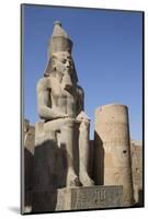 Statue of Seated Ramses Ii, Court of Ramses Ii, Luxor Temple-Richard Maschmeyer-Mounted Photographic Print