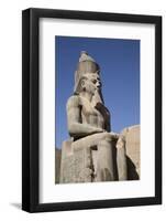 Statue of Seated Ramses Ii, Court of Ramses Ii, Luxor Temple-Richard Maschmeyer-Framed Photographic Print