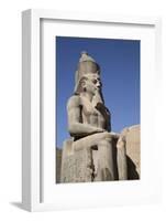 Statue of Seated Ramses Ii, Court of Ramses Ii, Luxor Temple-Richard Maschmeyer-Framed Photographic Print