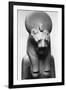 Statue of Sekhmet, Egyptian Lion Goddess-null-Framed Premium Photographic Print