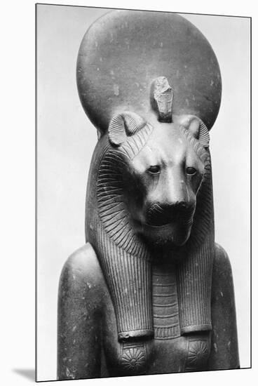 Statue of Sekhmet, Egyptian Lion Goddess-null-Mounted Premium Photographic Print