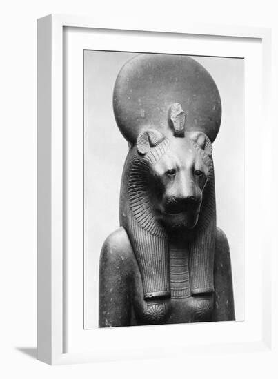 Statue of Sekhmet, Egyptian Lion Goddess-null-Framed Photographic Print