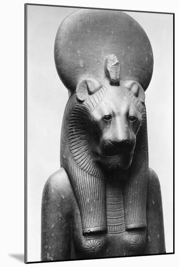 Statue of Sekhmet, Egyptian Lion Goddess-null-Mounted Photographic Print