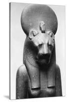 Statue of Sekhmet, Egyptian Lion Goddess-null-Stretched Canvas