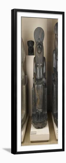 Statue of Sekhmet, Goddess with the Head of a Lioness-null-Framed Premium Giclee Print