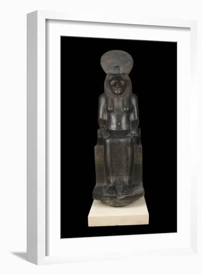 Statue of Sekhmet, Goddess with the Head of a Lioness-null-Framed Giclee Print