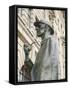 Statue of Sherlock Holmes, Baker Street, London, England-Alex Bartel-Framed Stretched Canvas