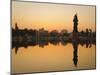 Statue of Shiva Rising Out of a Lake Sur Sagar in the Centre of Vadodara, Gujarat, India, Asia-Mark Chivers-Mounted Premium Photographic Print