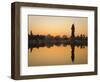 Statue of Shiva Rising Out of a Lake Sur Sagar in the Centre of Vadodara, Gujarat, India, Asia-Mark Chivers-Framed Photographic Print