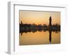 Statue of Shiva Rising Out of a Lake Sur Sagar in the Centre of Vadodara, Gujarat, India, Asia-Mark Chivers-Framed Photographic Print