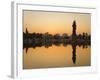 Statue of Shiva Rising Out of a Lake Sur Sagar in the Centre of Vadodara, Gujarat, India, Asia-Mark Chivers-Framed Photographic Print