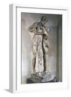 Statue of Silenus with Dionysus in His Arms-null-Framed Giclee Print