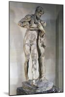 Statue of Silenus with Dionysus in His Arms-null-Mounted Giclee Print