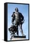 Statue of Sir Francis Drake on Plymouth Hoe, Plymouth, Devon, England, United Kingdom, Europe-David Lomax-Framed Stretched Canvas