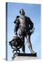 Statue of Sir Francis Drake on Plymouth Hoe, Plymouth, Devon, England, United Kingdom, Europe-David Lomax-Stretched Canvas