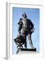 Statue of Sir Francis Drake on Plymouth Hoe, Plymouth, Devon, England, United Kingdom, Europe-David Lomax-Framed Photographic Print