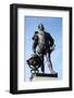 Statue of Sir Francis Drake on Plymouth Hoe, Plymouth, Devon, England, United Kingdom, Europe-David Lomax-Framed Photographic Print