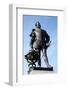 Statue of Sir Francis Drake on Plymouth Hoe, Plymouth, Devon, England, United Kingdom, Europe-David Lomax-Framed Photographic Print