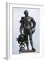 Statue of Sir Francis Drake-null-Framed Giclee Print