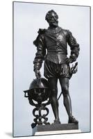 Statue of Sir Francis Drake-null-Mounted Giclee Print