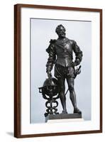 Statue of Sir Francis Drake-null-Framed Giclee Print