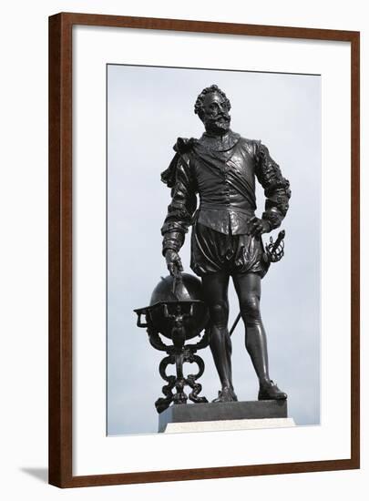 Statue of Sir Francis Drake-null-Framed Giclee Print