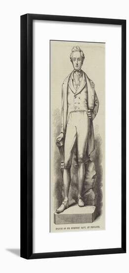 Statue of Sir Humphry Davy, at Penzance-null-Framed Giclee Print