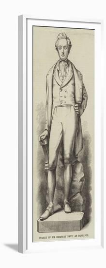 Statue of Sir Humphry Davy, at Penzance-null-Framed Giclee Print