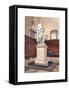 Statue of Sir Isaac Newton in the Chapel of Trinity College, Cambridge, C1850-null-Framed Stretched Canvas