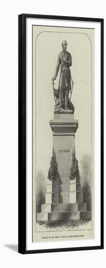 Statue of Sir James Outram, Thames Embankment-null-Framed Giclee Print