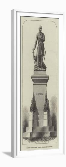 Statue of Sir James Outram, Thames Embankment-null-Framed Giclee Print