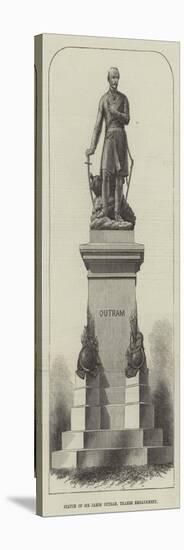 Statue of Sir James Outram, Thames Embankment-null-Stretched Canvas