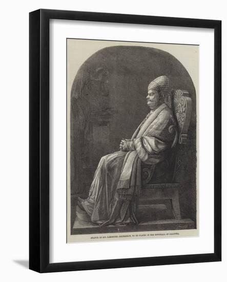 Statue of Sir Jamsetjee Jeejeebhoy, to Be Placed in the Townhall of Calcutta-null-Framed Giclee Print
