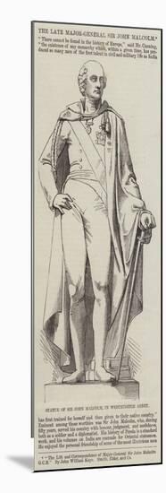 Statue of Sir John Malcolm, in Westminster Abbey-null-Mounted Premium Giclee Print