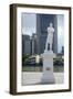 Statue of Sir Stamford Raffles by Boat Quay, Singapore, Southeast Asia, Asia-Fraser Hall-Framed Photographic Print