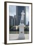 Statue of Sir Stamford Raffles by Boat Quay, Singapore, Southeast Asia, Asia-Fraser Hall-Framed Photographic Print