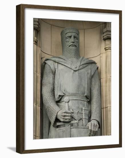 Statue of Sir William Wallace at Entrance to Edinburgh Castle, Edinburgh, Scotland, United Kingdom-Richard Maschmeyer-Framed Photographic Print