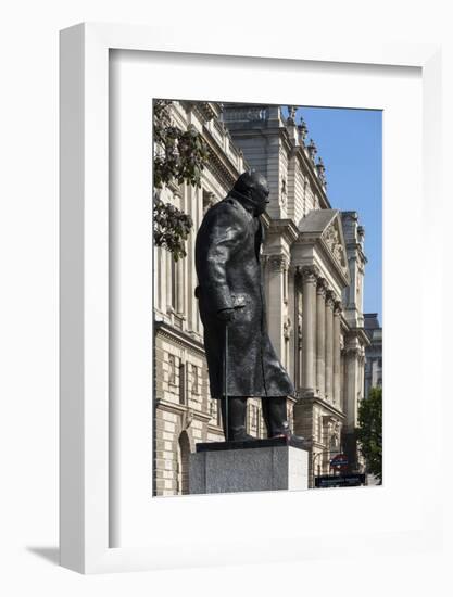 Statue of Sir Winston Churchill-James Emmerson-Framed Photographic Print