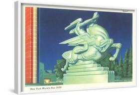 Statue of Speed, New York World's Fair, 1939-null-Framed Art Print