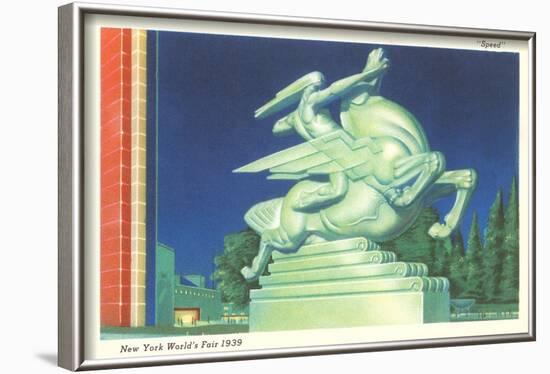 Statue of Speed, New York World's Fair, 1939-null-Framed Art Print