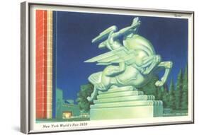 Statue of Speed, New York World's Fair, 1939-null-Framed Art Print