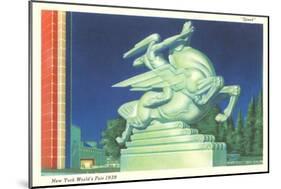 Statue of Speed, New York World's Fair, 1939-null-Mounted Art Print