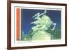 Statue of Speed, New York World's Fair, 1939-null-Framed Premium Giclee Print