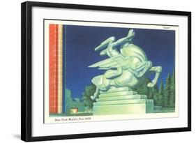 Statue of Speed, New York World's Fair, 1939-null-Framed Art Print