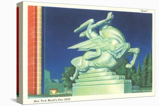 Statue of Speed, New York World's Fair, 1939-null-Stretched Canvas