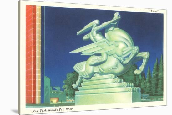 Statue of Speed, New York World's Fair, 1939-null-Stretched Canvas