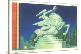 Statue of Speed, New York World's Fair, 1939-null-Stretched Canvas