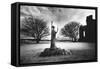 Statue of St Aiden, Lindisfarne Priory, Northumberland, England-Simon Marsden-Framed Stretched Canvas